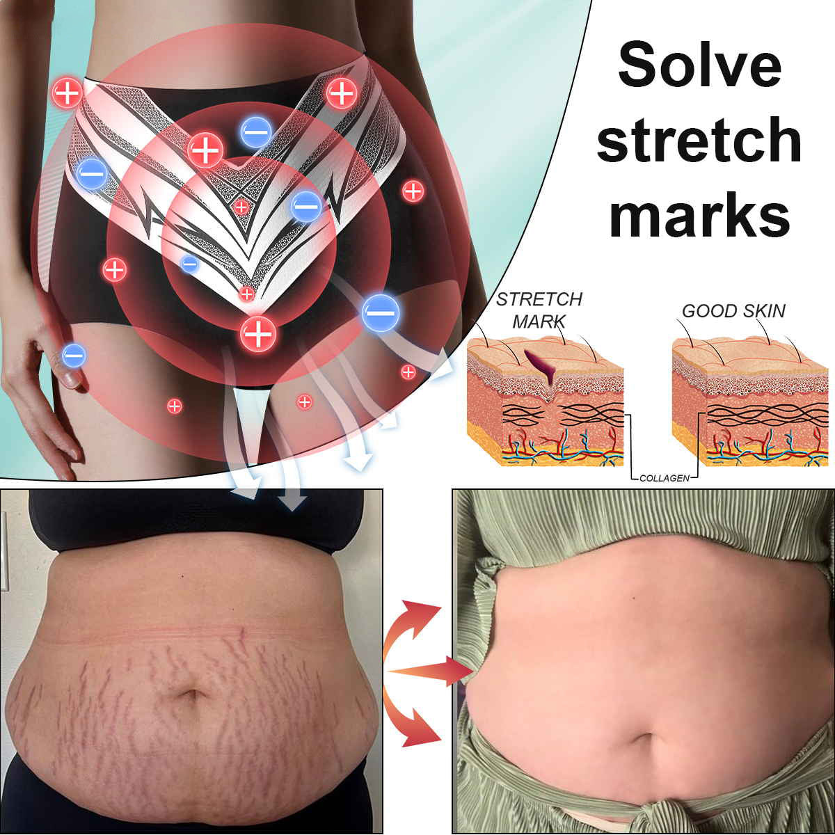 Titanium Fiber Self-heating Tourmaline Shaping Shorts ๐