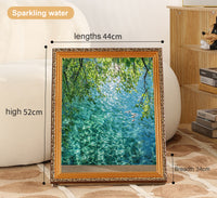 brightly lit water