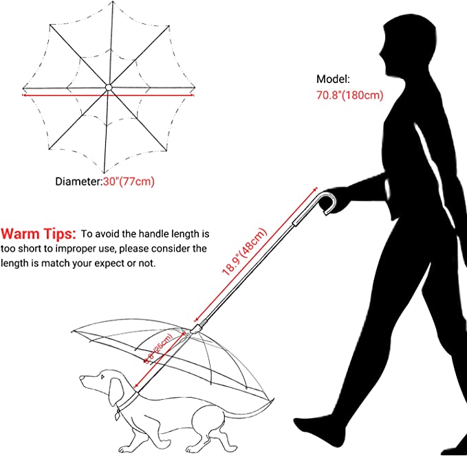Corded Pet Umbrella🌧️🐶🐱
