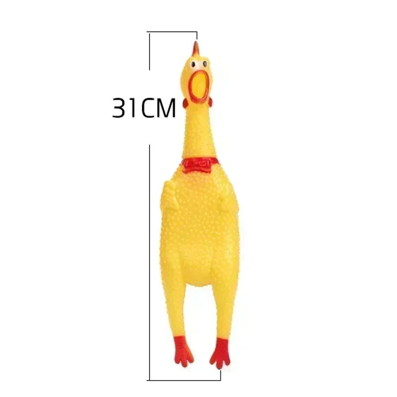 Funny Screaming Chicken Toys, Squeezing Sound, Teeth Grinding, Suitable for Small to Medium Dogs, Pet Products, Home Supplies