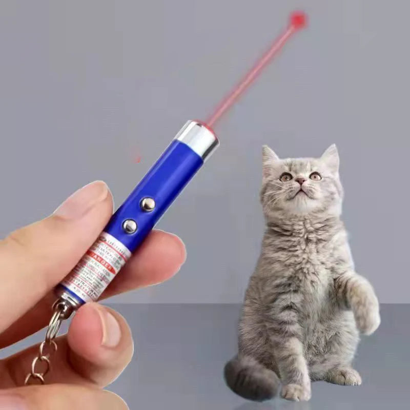 2 in 1 LED Laser Pet Cat Toy Outdoor Cat Guidance Training Toy Funny Cat Chaser Toys Mini Laser Flashlight Cat Accessories