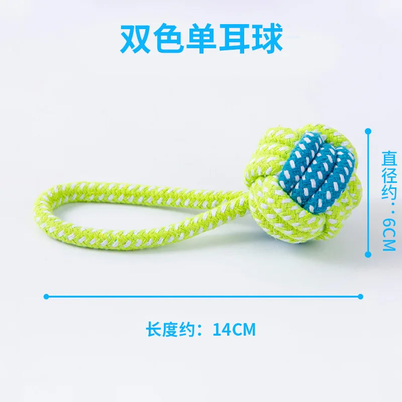 Pet Dog Toys for Large Small Dogs Toy Interactive Cotton Rope Mini Dog Toys Ball for Dogs Accessories Toothbrush Chew Puppy Toy
