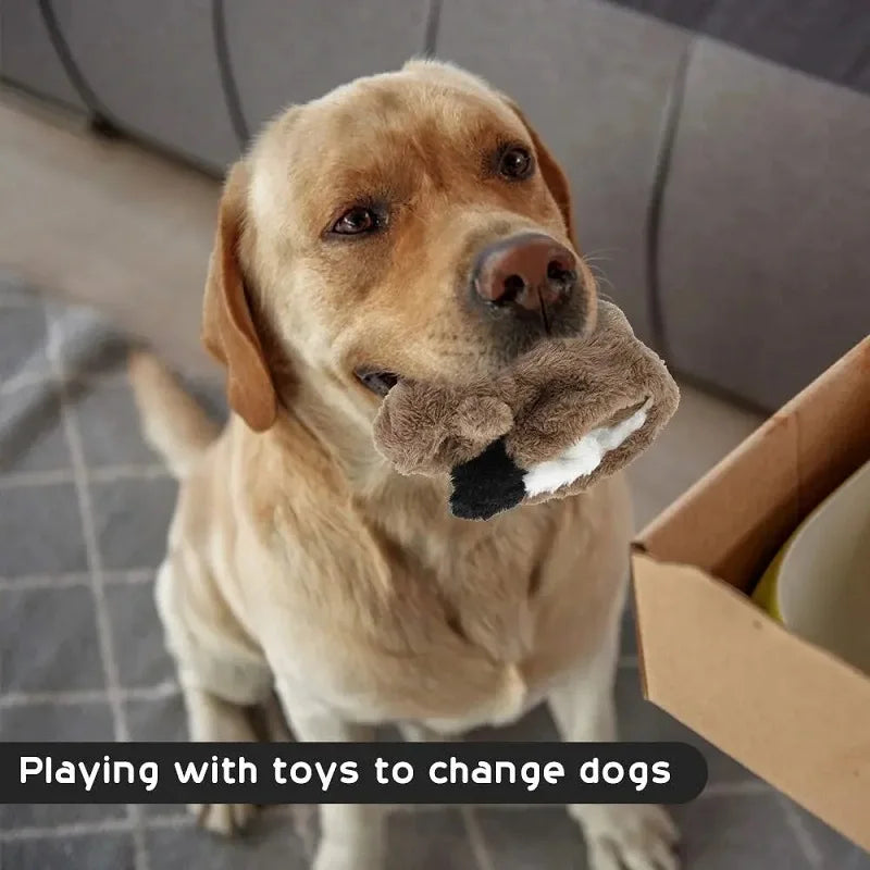 Dog Toys Plush Sounding Animal Holster Toys Pet Toys Chewing Teething Toys Bite Resistant Vocal Pet Products