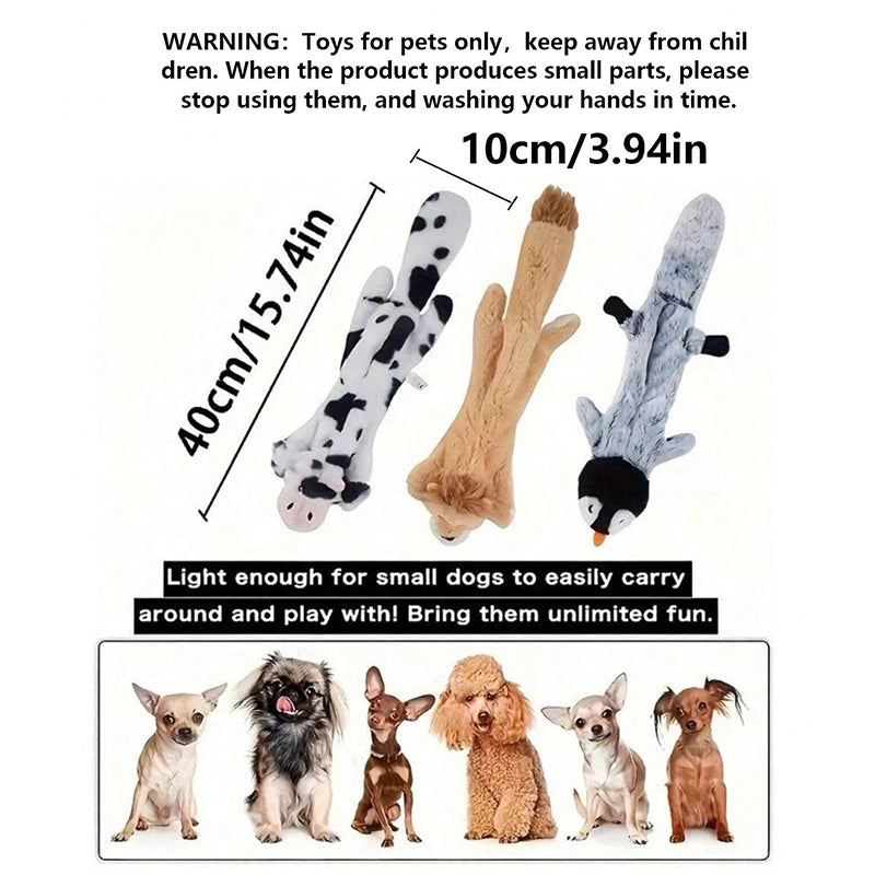 Dog Toys Plush Sounding Animal Holster Toys Pet Toys Chewing Teething Toys Bite Resistant Vocal Pet Products