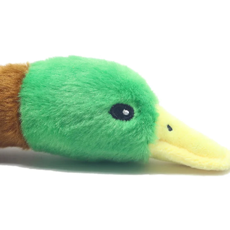Cute Plush Duck Sound Pet Toy Animal Squeak Dog Toy Cleaning Tooth Dog Chew Rope Chew Toys for Small Medium Dogs Interactive Toy