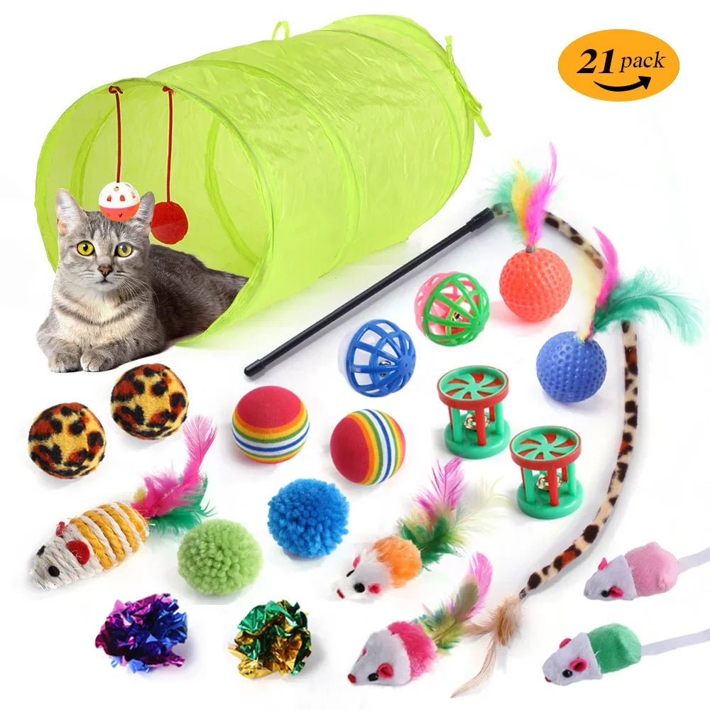 Cat Tunnel Foldable kitty Tunnel Pet Supplies S T Y Cross Pass Play Tunnel Cat Toy Breathable Drill Barrel for Indoor Loud Paper