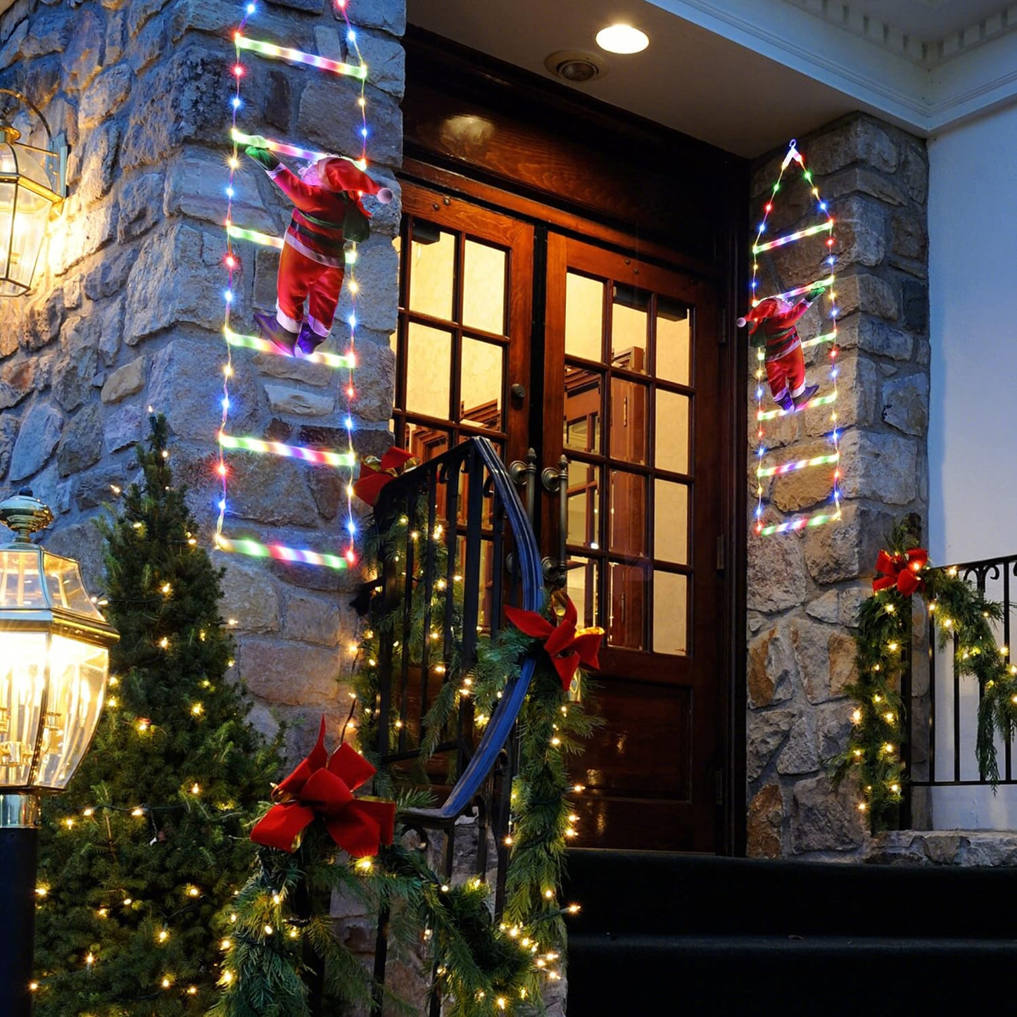 🎄2025 Christmas Sales🎅2025 Christmas Santa Climbing Stairs Light