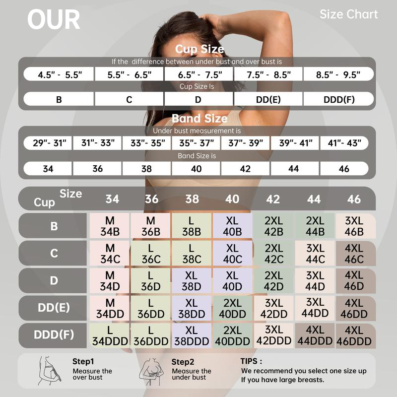 Full coverage wireless bra..