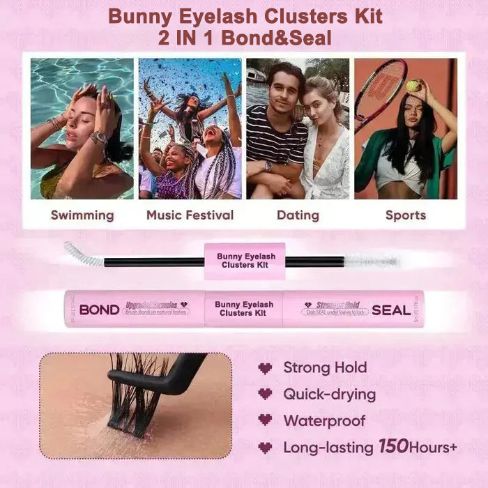 🔥Final 3 Hours: 70%OFF🔥Bunny Eyelash Clusters Kit