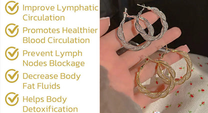 (🔥LAST DAY SALE-80%OFF)Lymphatic activity hoop earrings