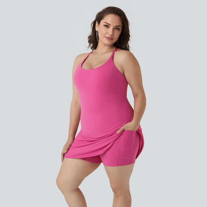 Final 3 Hours: 50%OFF🔥Athletic Dress with Unique Built-in Shorts