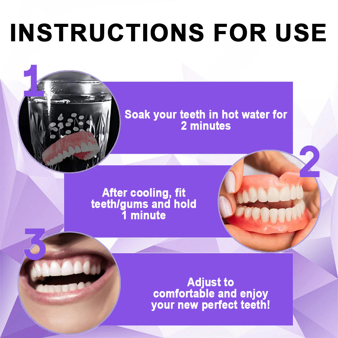 Rediscover Comfort & Confidence — Introducing the LOVILDS™ Silicone-Lined Denture Set