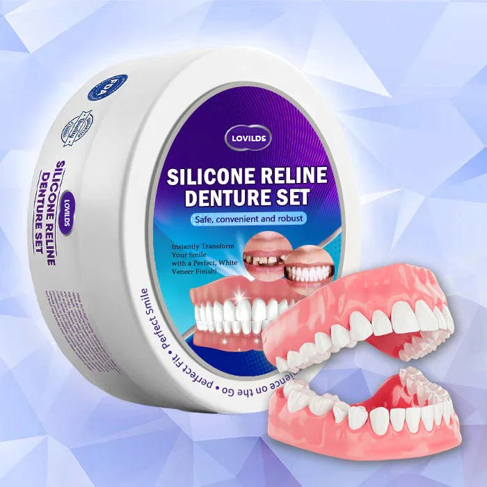 Rediscover Comfort & Confidence — Introducing the LOVILDS™ Silicone-Lined Denture Set