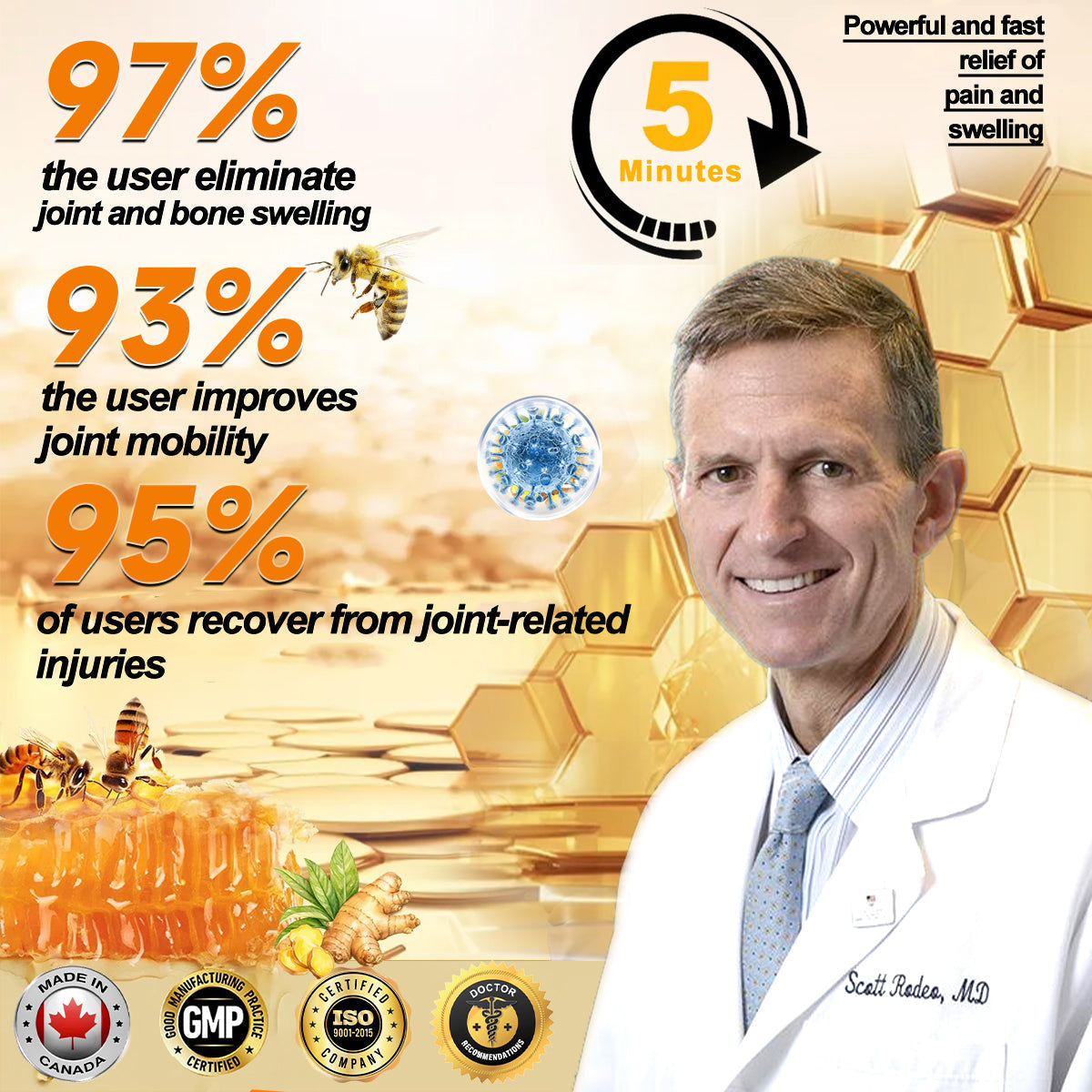 (🔥LAST DAY SALE - 80% OFF) 🐝AQA™ Botulinum & Bee Essence Pain Relief Bone Healing Cream