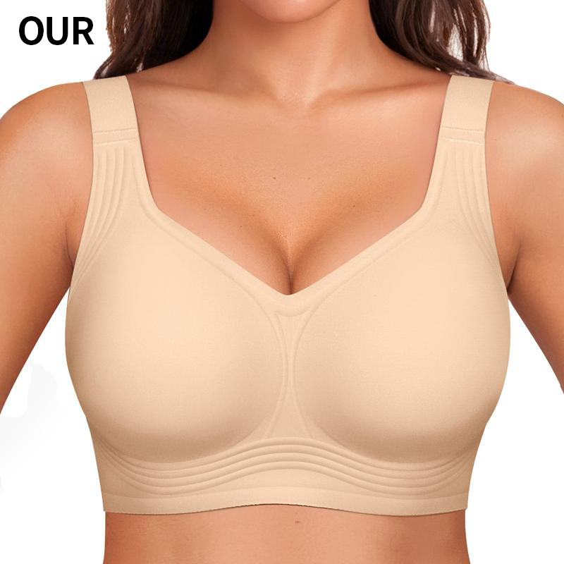 Full coverage wireless bra..