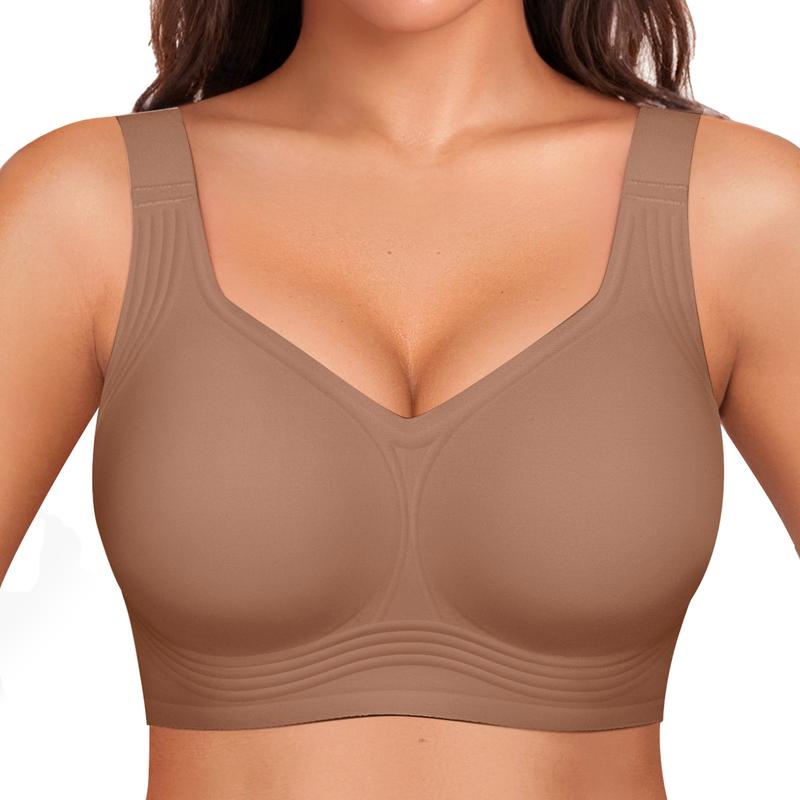 Full coverage wireless bra..