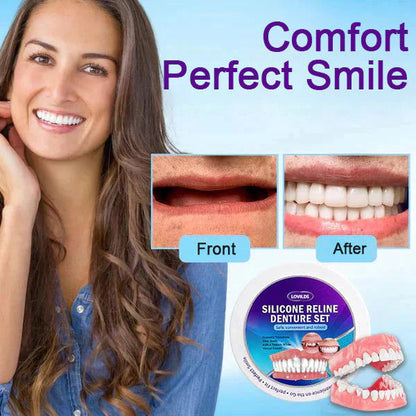 Rediscover Comfort & Confidence — Introducing the LOVILDS™ Silicone-Lined Denture Set