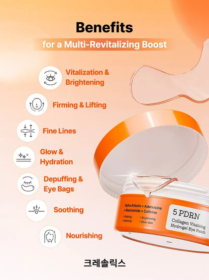 South Korea 5 PDRN Collagen Vitalizing Hydrogel Eye Patch