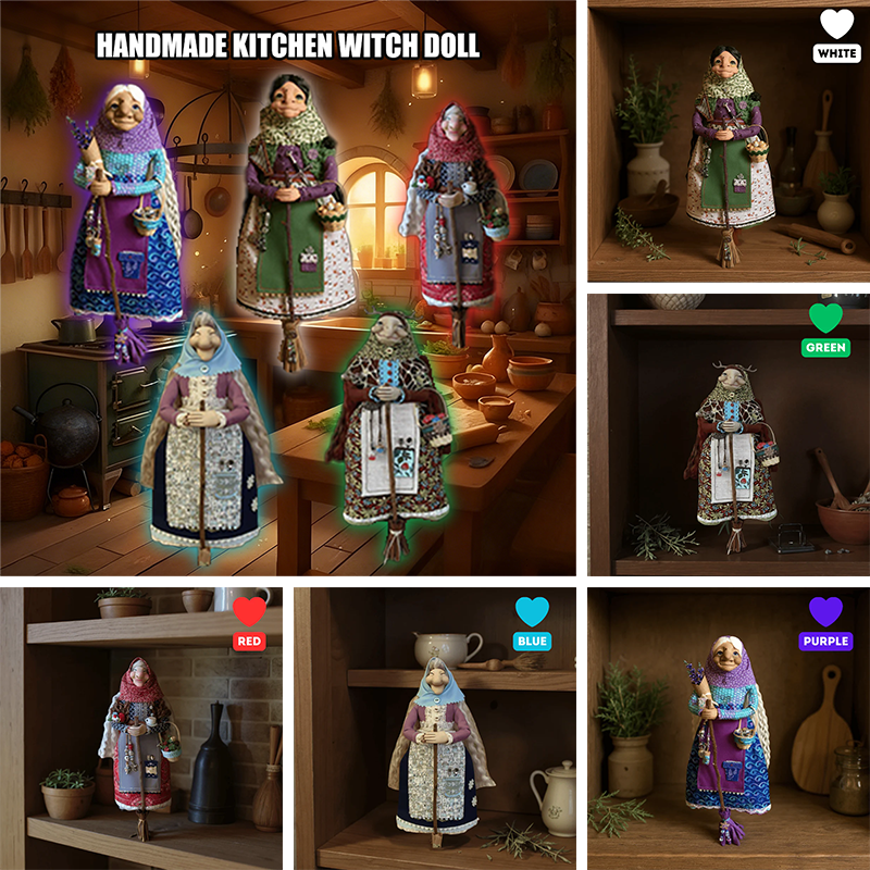 🧙‍♀️🧙Limited Edition – Only 100 Handmade Kitchen Witch Dolls Left! ✨（副本）