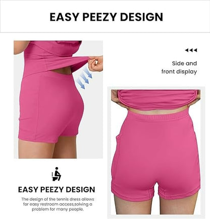 Final 3 Hours: 50%OFF🔥Athletic Dress with Unique Built-in Shorts