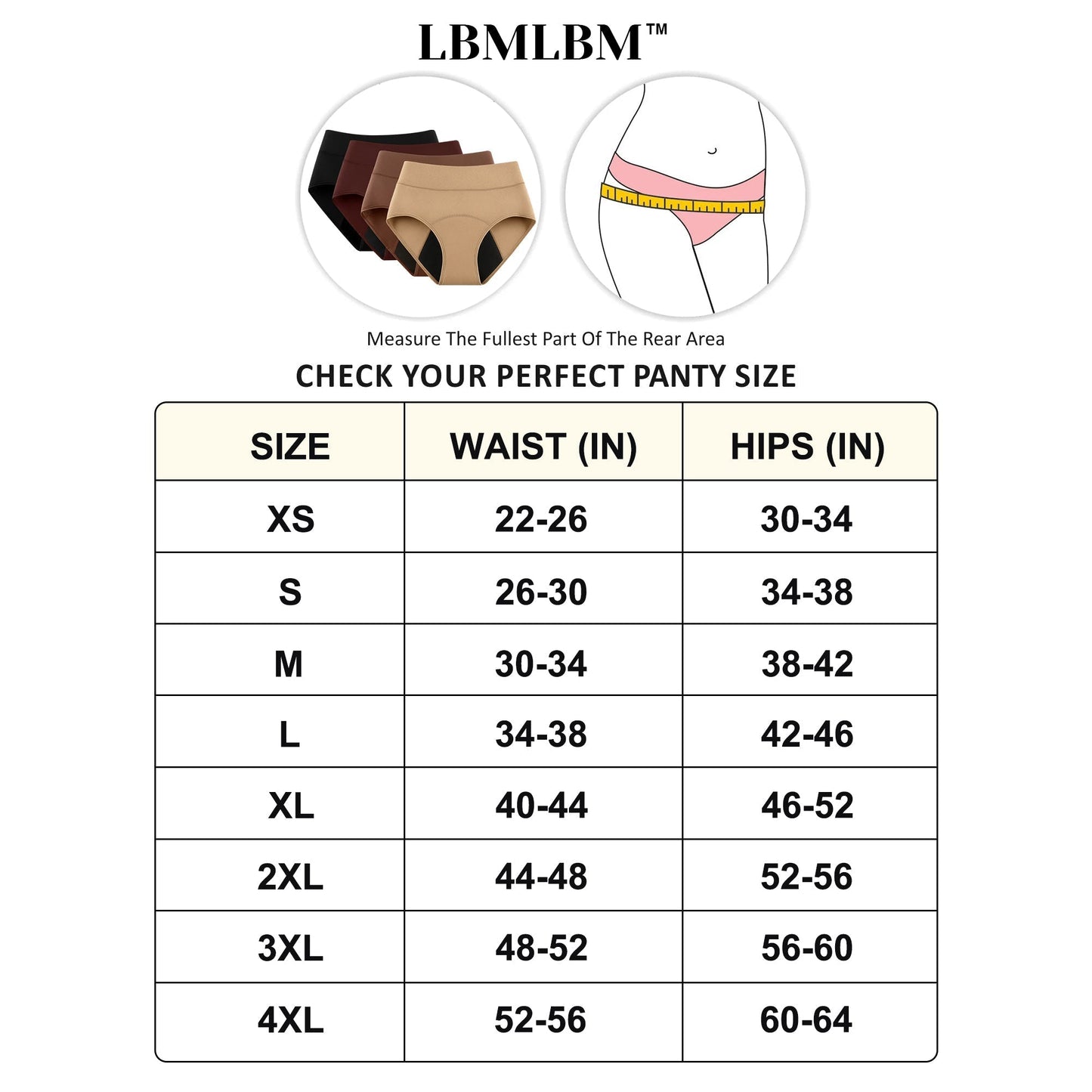 💖Last Day 50% OFF|LBMLBM™  100% Leak-Proof Underwear 4-pack