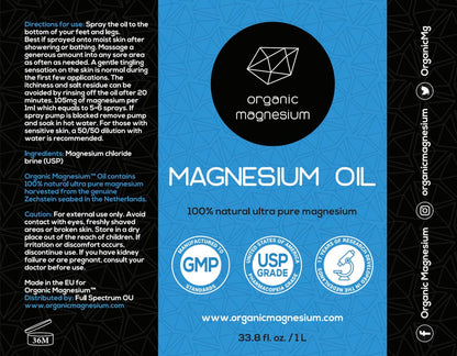 Magnesium Spray - Instant Relief for Leg Cramps | Ancient Zechstein Source | Perfect for Sports & Sleep | Adults & Kids  🔥