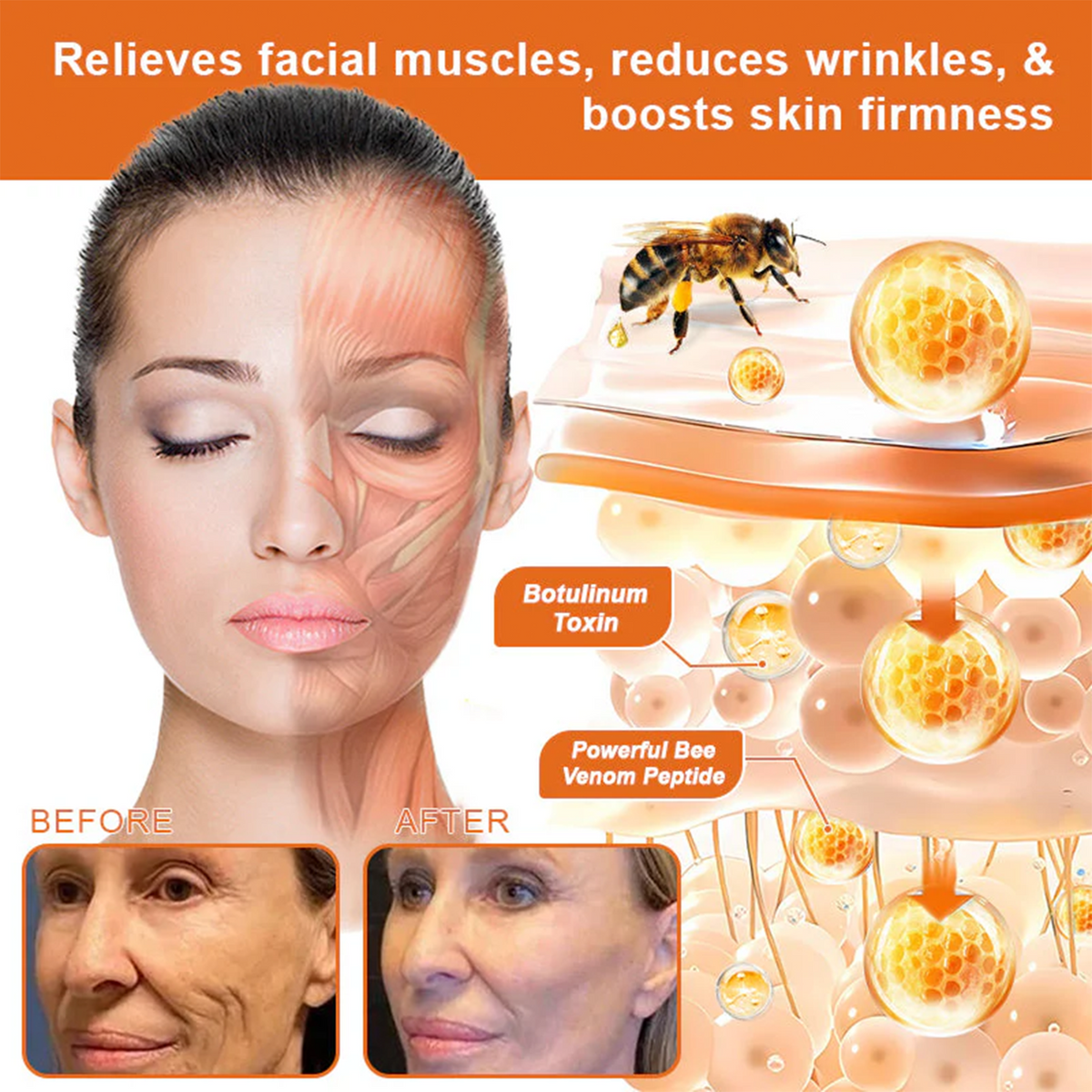 👨‍⚕️ Rolimey® Bee venom Pro Comprehensive Cream —Tightening for Skin Types 🔥