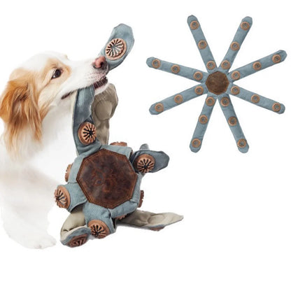 Octopus Dog Toy, the perfect solution for bored dogs; an interactive octopus toy for large breeds; a teething toy for puppies; a durable, challenging chew toy