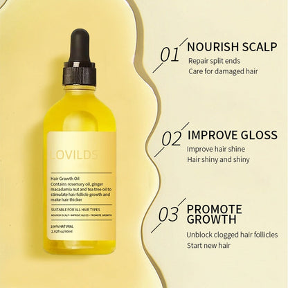 LOVILDS™ Rosemary Hair Growth Essence 100% Natural Hair Growth🌱