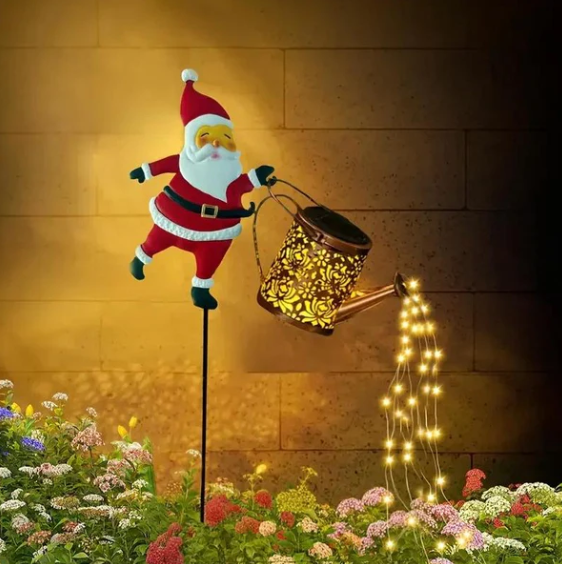🎄 Christmas Flash Sale 🎅 49% OFF ✨Solar-Powered Santa Claus Garden Stake Kettle Light