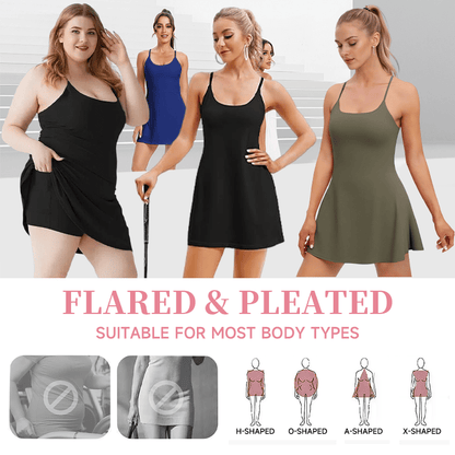 Final 3 Hours: 50%OFF🔥Athletic Dress with Unique Built-in Shorts
