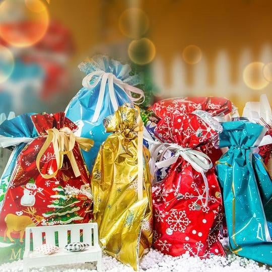 🎄Drawstring Christmas Gift Bags 🎅Christmas Early Bird Offer: 50% OFF!（副本）
