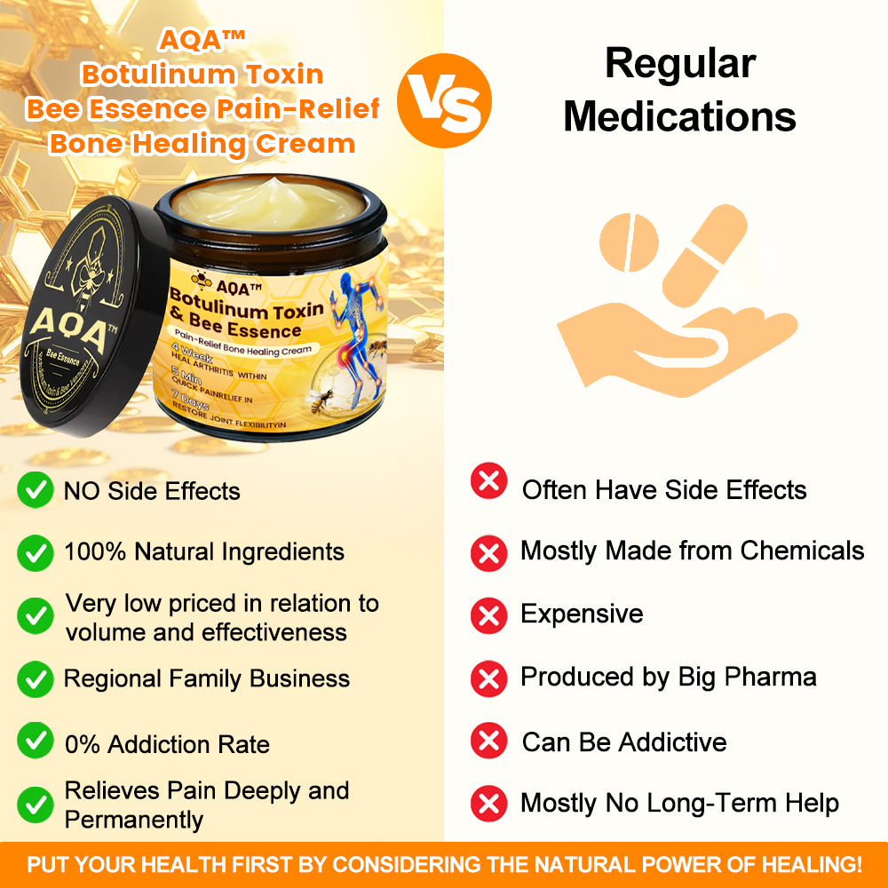 (🔥LAST DAY SALE - 80% OFF) 🐝AQA™ Botulinum & Bee Essence Pain Relief Bone Healing Cream