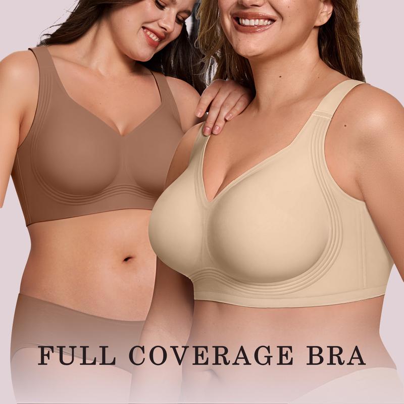 Full coverage wireless bra..