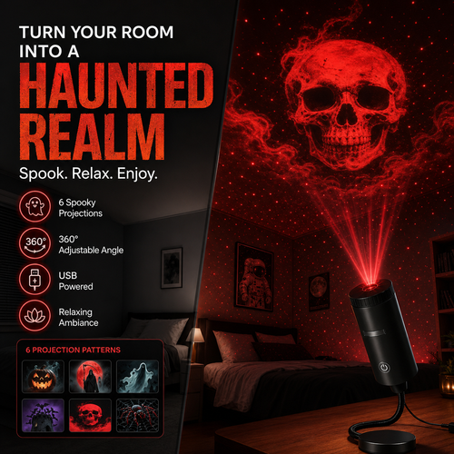 🎃 Plug It In. Watch Your Room Come Alive With Halloween Magic💀Halloween 6-Disc Set