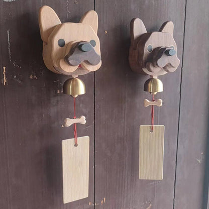 Handcrafted Wooden Shiba Inu Doorbell Wind Chime